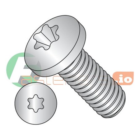 Newport Fasteners #4-40 x 1 in Torx Pan Machine Screw, Plain 18-8 Stainless Steel, 5000 PK 563134